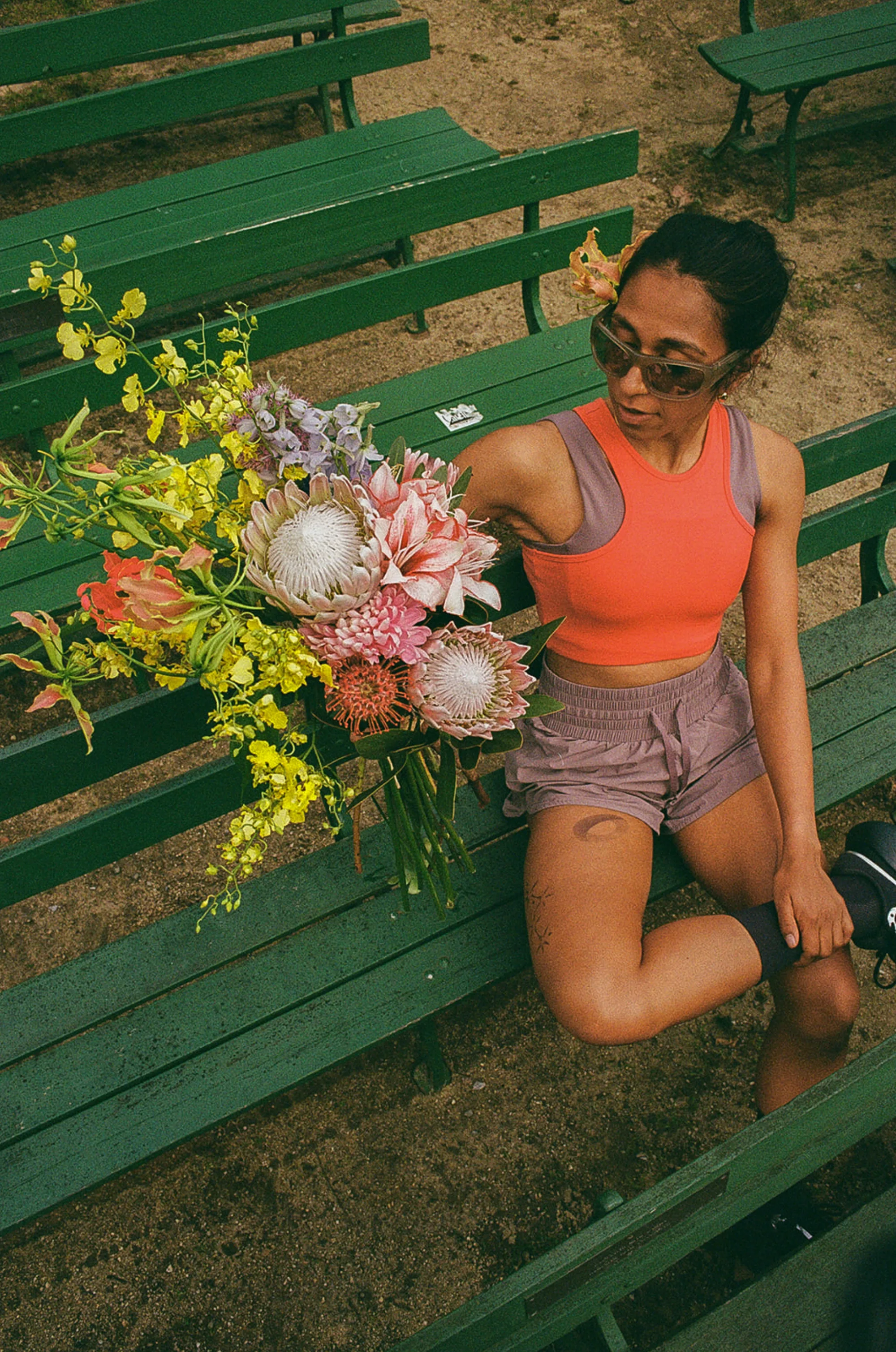 Wave Floral brand work — Pruzan Running SS26