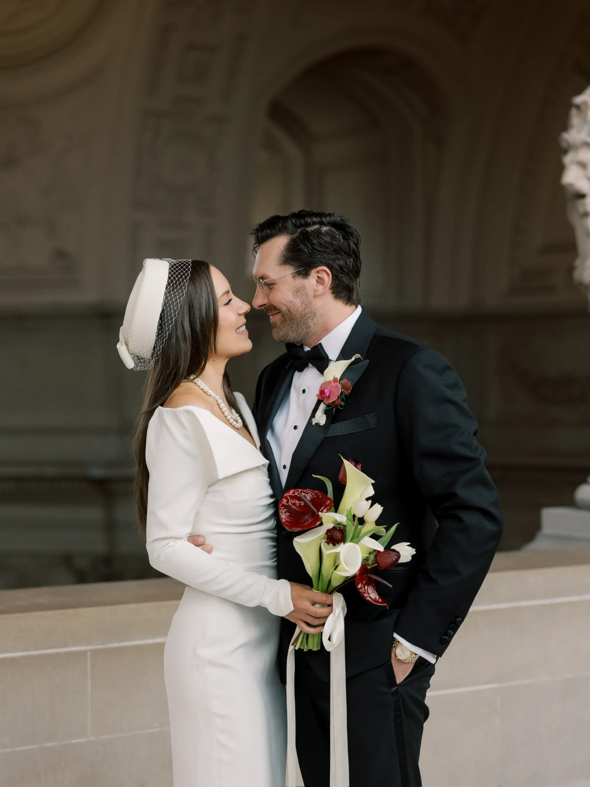 Zoe & Grant elopement florals